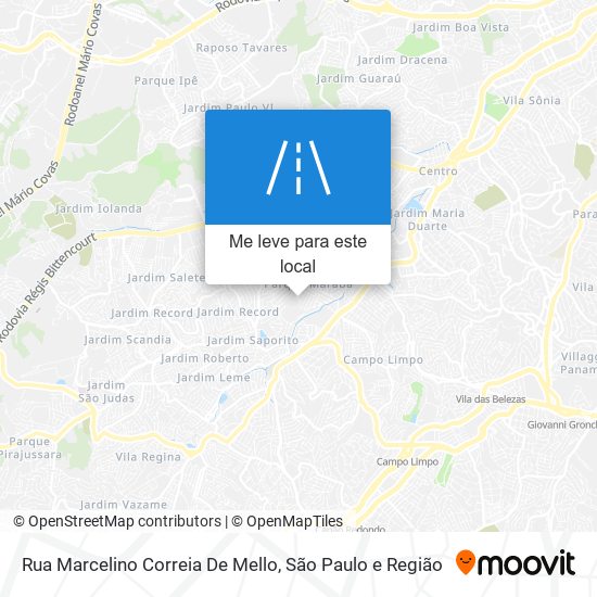 Rua Marcelino Correia De Mello mapa