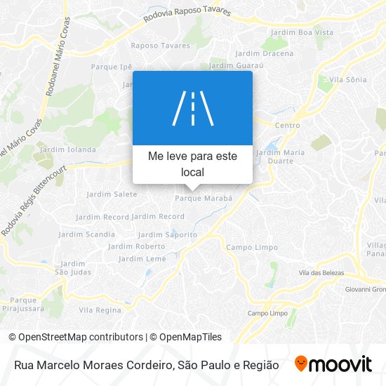 Rua Marcelo Moraes Cordeiro mapa