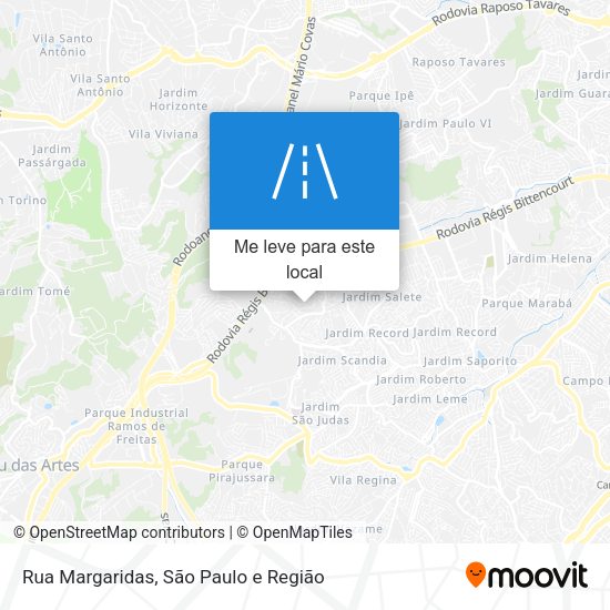 Rua Margaridas mapa