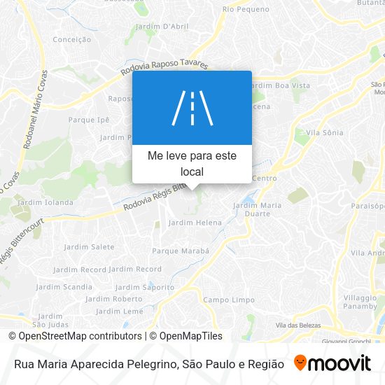 Rua Maria Aparecida Pelegrino mapa