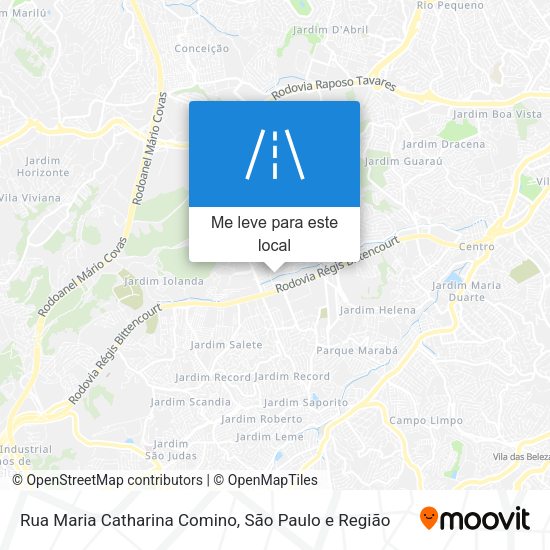 Rua Maria Catharina Comino mapa