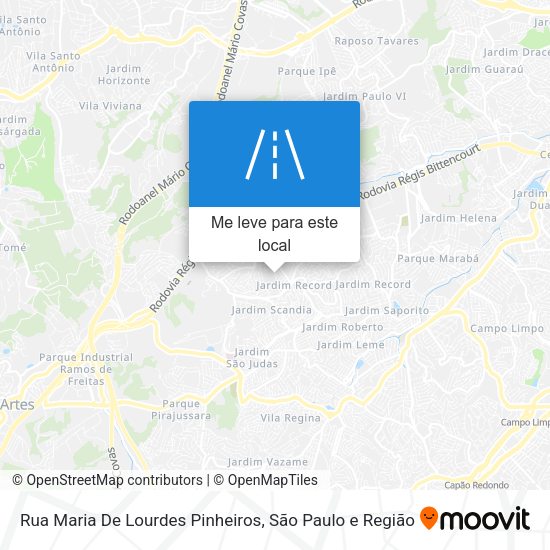 Rua Maria De Lourdes Pinheiros mapa