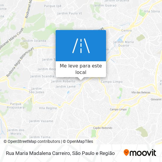 Rua Maria Madalena Carreiro mapa