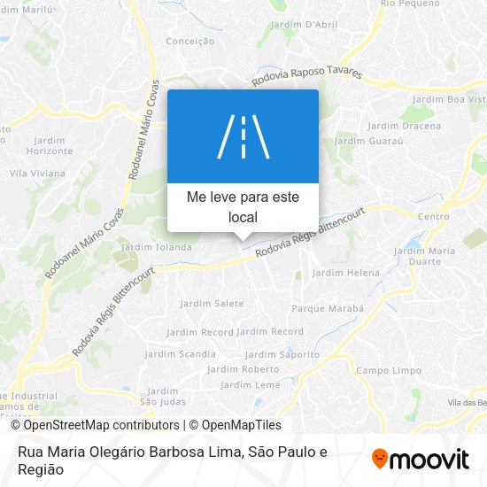 Rua Maria Olegário Barbosa Lima mapa