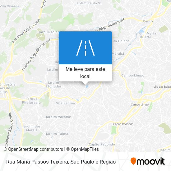 Rua Maria Passos Teixeira mapa