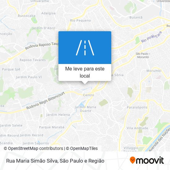 Rua Maria Simão Silva mapa