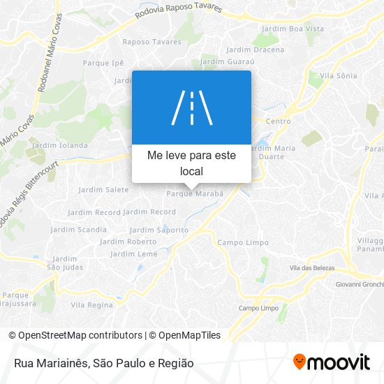 Rua Mariainês mapa