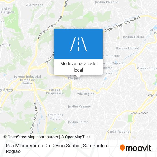 Rua Missionários Do Divino Senhor mapa