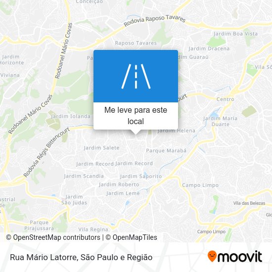 Rua Mário Latorre mapa