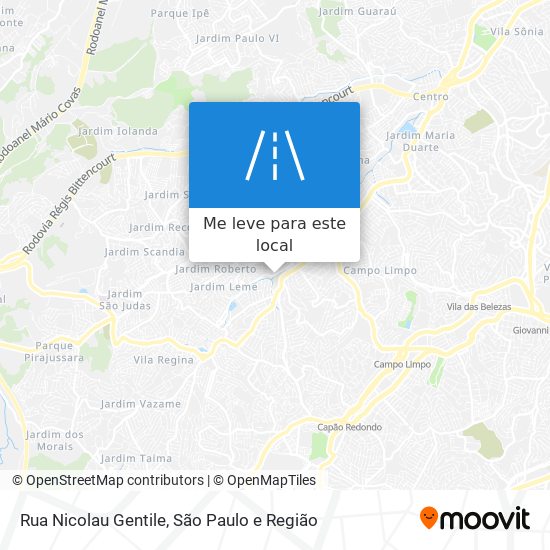 Rua Nicolau Gentile mapa