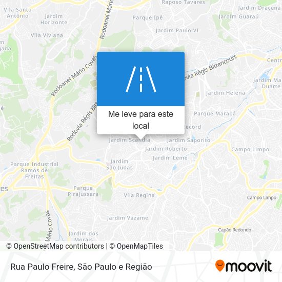 Rua Paulo Freire mapa