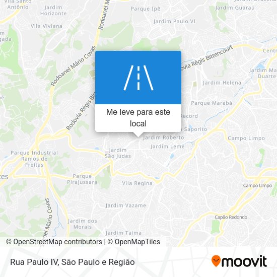 Rua Paulo IV mapa