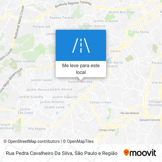 Rua Pedra Cavalheiro Da Silva mapa