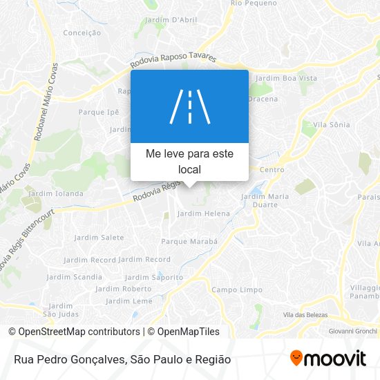 Rua Pedro Gonçalves mapa