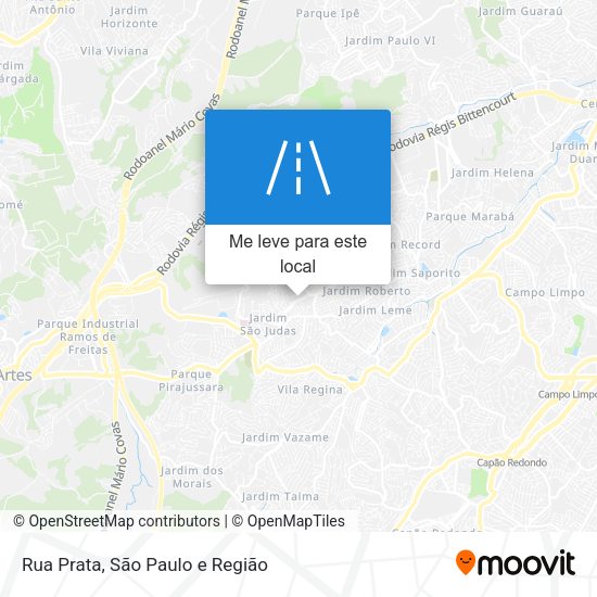 Rua Prata mapa