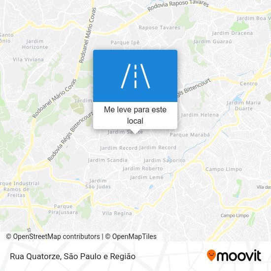 Rua Quatorze mapa