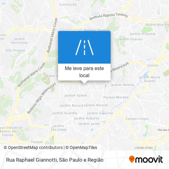 Rua Raphael Giannotti mapa