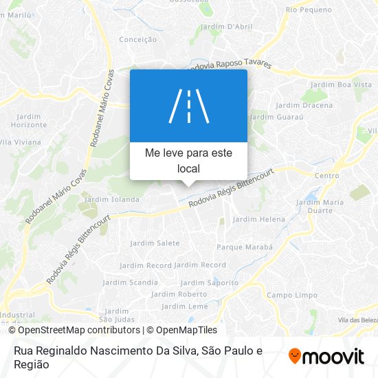 Rua Reginaldo Nascimento Da Silva mapa