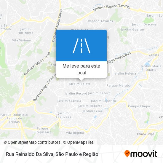 Rua Reinaldo Da Silva mapa