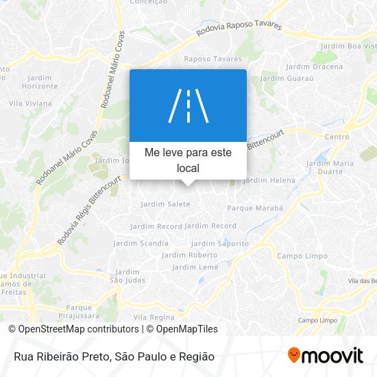 Rua Ribeirão Preto mapa