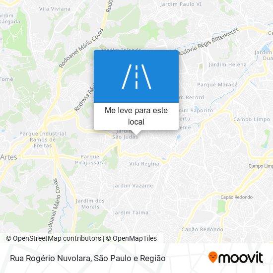 Rua Rogério Nuvolara mapa