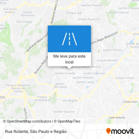 Rua Rolante mapa