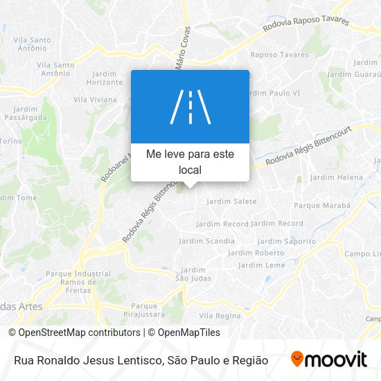 Rua Ronaldo Jesus Lentisco mapa