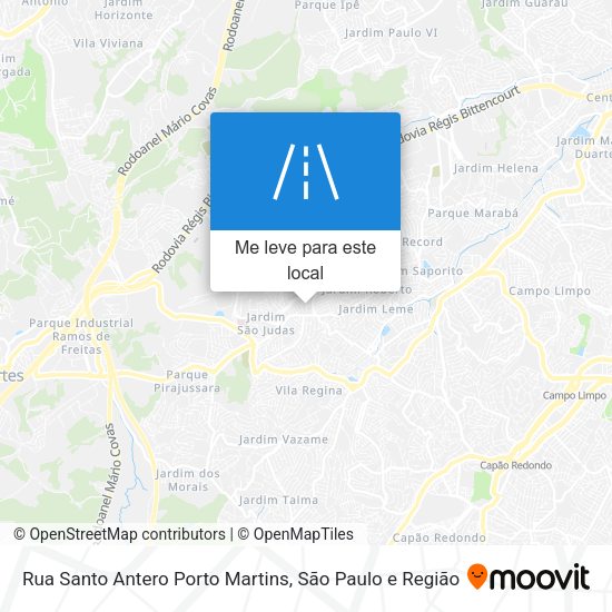 Rua Santo Antero Porto Martins mapa