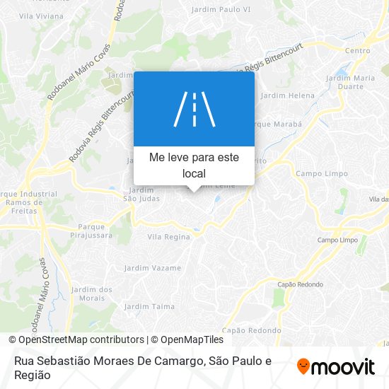 Rua Sebastião Moraes De Camargo mapa