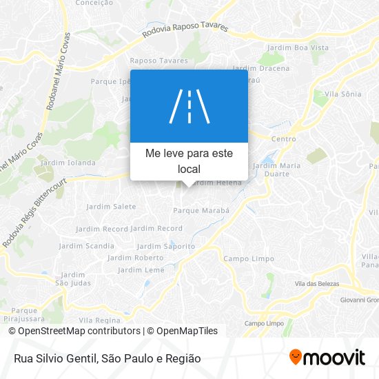 Rua Silvio Gentil mapa