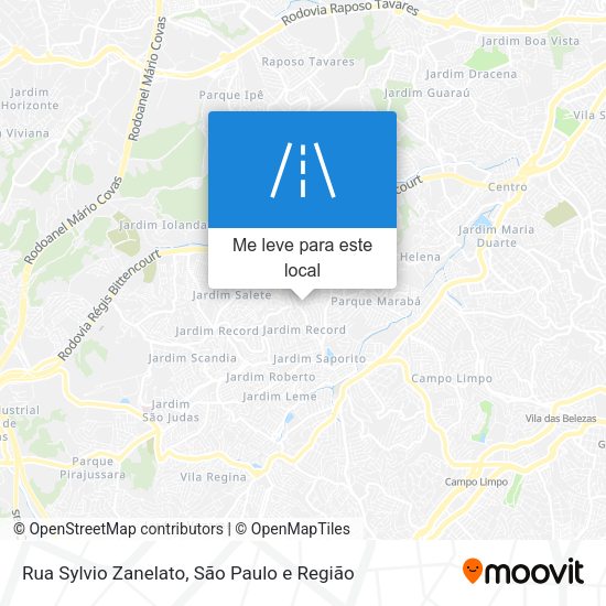 Rua Sylvio Zanelato mapa