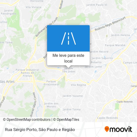 Rua Sérgio Porto mapa