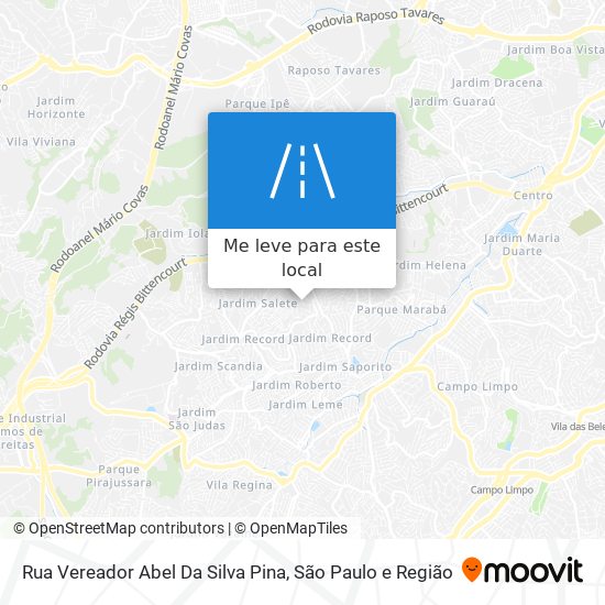 Rua Vereador Abel Da Silva Pina mapa