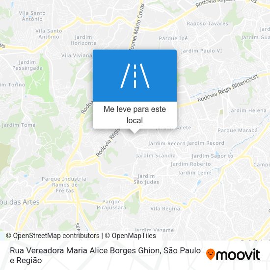 Rua Vereadora Maria Alice Borges Ghion mapa
