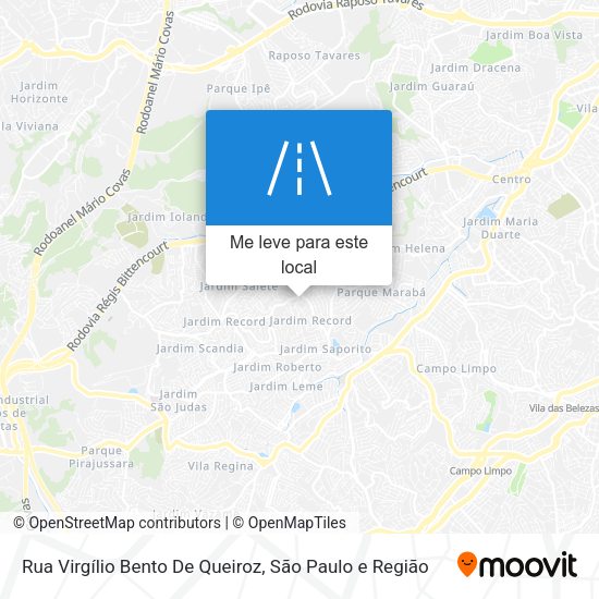Rua Virgílio Bento De Queiroz mapa