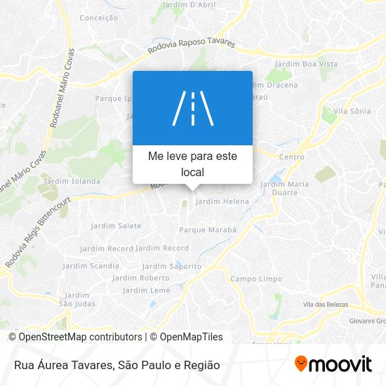 Rua Áurea Tavares mapa