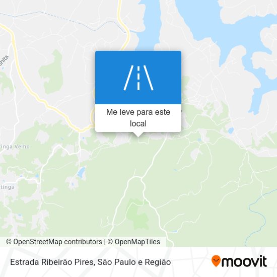 Estrada Ribeirão Pires mapa