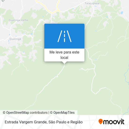Estrada Vargem Grande mapa