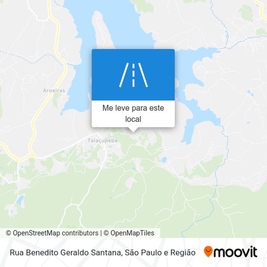 Rua Benedito Geraldo Santana mapa