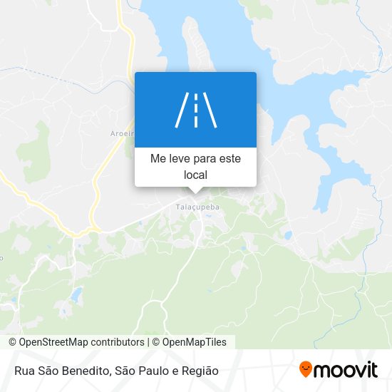 Rua São Benedito mapa