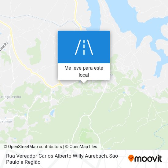 Rua Vereador Carlos Alberto Willy Aurebach mapa