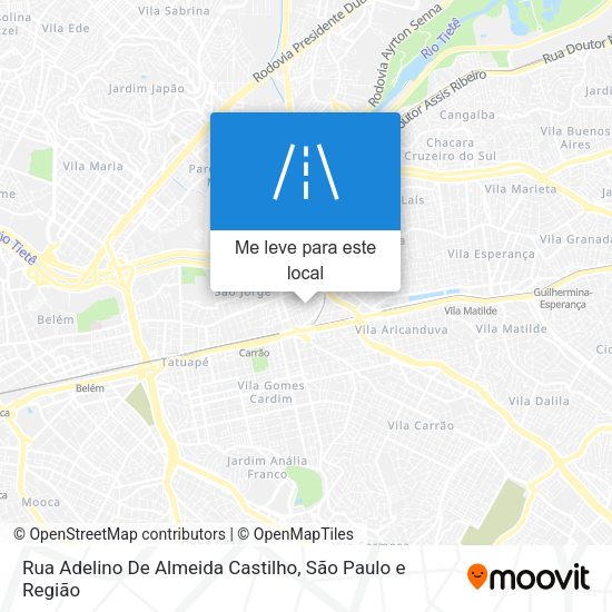 Rua Adelino De Almeida Castilho mapa