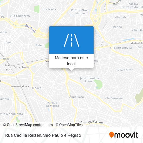 Rua Cecília Reizen mapa