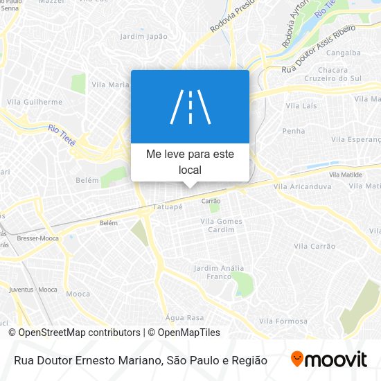 Rua Doutor Ernesto Mariano mapa