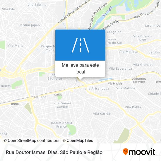 Rua Doutor Ismael Dias mapa