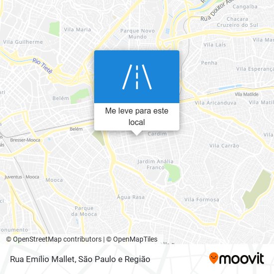 Rua Emílio Mallet mapa