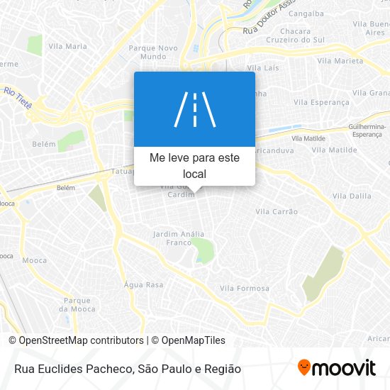 Rua Euclides Pacheco mapa