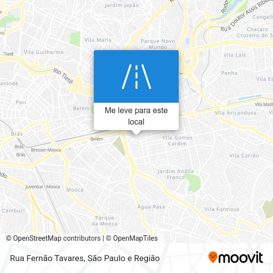 Rua Fernão Tavares mapa