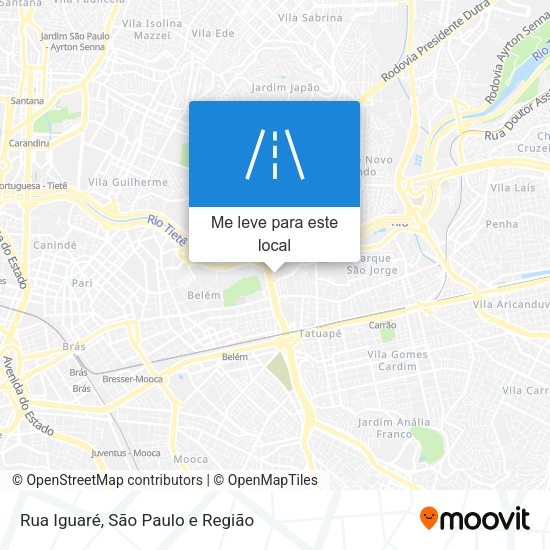 Rua Iguaré mapa