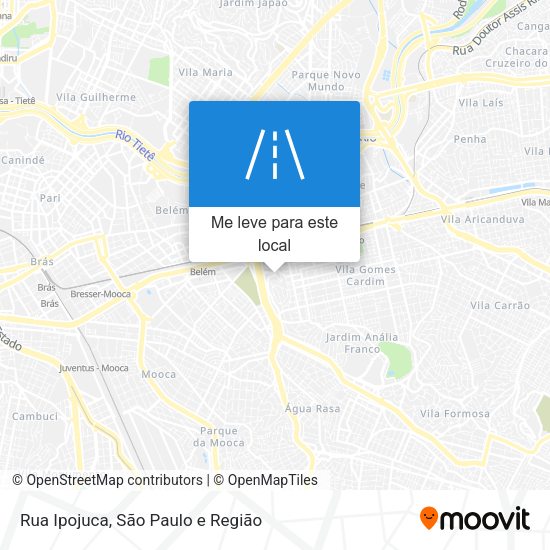 Rua Ipojuca mapa